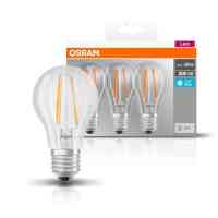 3er-Pack OSRAM LED BASE Classic A60 Filament E27 6,5 W – 806 lm – 4000 K