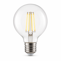 LED Filament G80 E27 5W 600lm 2700K Amber Vintage Globe...