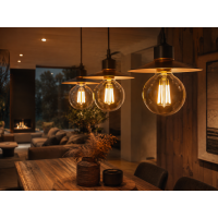 LED Filament G80 E27 5W 600lm 2700K Amber Vintage Globe Nicht Dimmbar