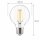 LED Filament G80 E27 5W 600lm 2700K Amber Vintage Globe Nicht Dimmbar