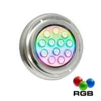 LED Unterwasserstrahler RGB 12W 12V IP68 Edelstahl 316...