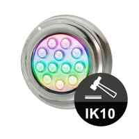 LED Unterwasserstrahler RGB 12W 12V IP68 Edelstahl 316 Poolstrahler