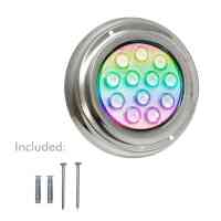 LED Unterwasserstrahler RGB 12W 12V IP68 Edelstahl 316 Poolstrahler