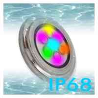 LED Unterwasserstrahler RGB 6W 12V IP68 Edelstahl 316 Poolbeleuchtung