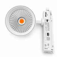 LED Schienenstrahler 28-40W 1-Phasen CRI >92 ideal für Bäckerei, Fleischerei Weiß