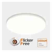 LED-Einbauleuchte 12 W Trimless Downlight CCT 3000/4000/6000 K OSRAM Chip IP44 Ø145 mm