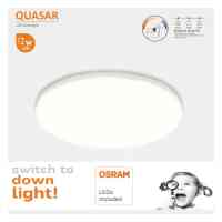 LED-Einbauleuchte 12 W Trimless Downlight CCT 3000/4000/6000 K OSRAM Chip IP44 Ø145 mm