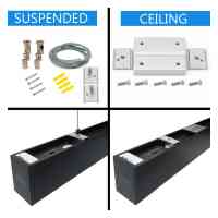Stecksystem LINEORA  lineare LED Pendelleuchte 120 cm – 40W, 5200 lm, 3CCT
