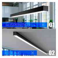 Stecksystem LINEORA  lineare LED Pendelleuchte 60 cm – 20W, 2600 lm, 3CCT