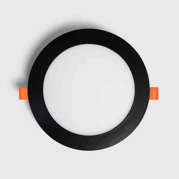 LED Einbaustrahler 12W SuperSlim Schwarz Ø168 mm 1200 lm 3000K – Ausschnitt Ø155 mm