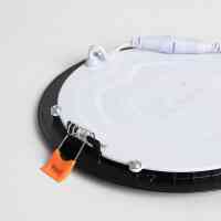 LED Einbaustrahler 12W SuperSlim Schwarz Ø168 mm 1200 lm 3000K – Ausschnitt Ø155 mm
