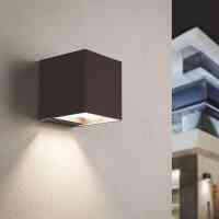 Solar LED Außenwandleuchte Denny Square 9W 900 lm...