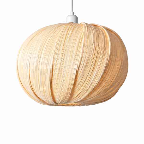 Bambora Bambus Pendelleuchte Natur Ø 40 cm E27 – handgefertigte Design-Hängeleuchte
