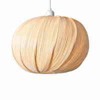Bambora Bambus Pendelleuchte Natur Ø 40 cm E27 – handgefertigte Design-Hängeleuchte