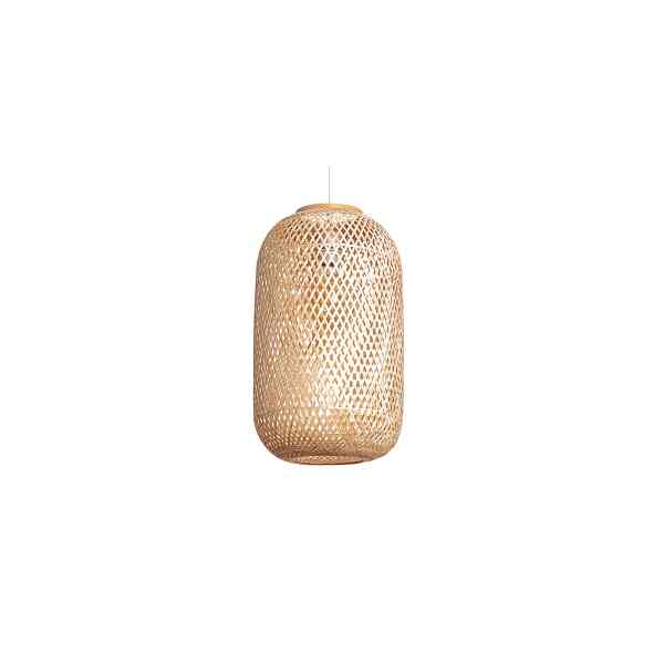 Bambora Pure Bambus-Pendelleuchte Natur Ø 30 cm E27 – handgeflochtenes Boho Design