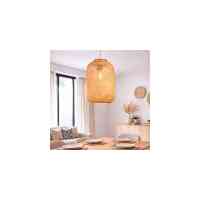 Bambora Pure Bambus-Pendelleuchte Natur Ø 30 cm E27 – handgeflochtenes Boho Design