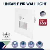 LED-Wandeinbauleuchte 1,5W 3CCT PIR Linkable 100lm...