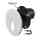 Runde LED-Wandeinbauleuchte 3W 3CCT IP65 Ø91 mm Weiß/Schwarz 100 lm