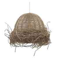 Natura Bambus Weave 45 Pendelleuchte aus Seegras Natur...