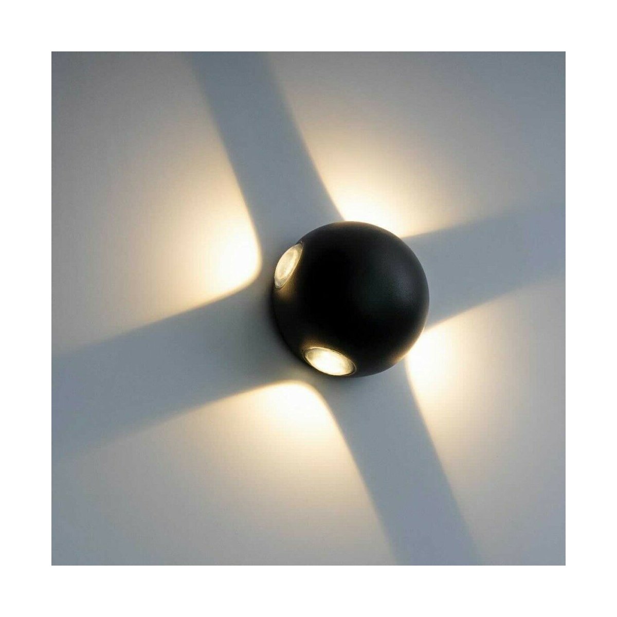 Effektstrahler LED Wandlampe Fassadebele Spot Round Wandleuchte Außen
