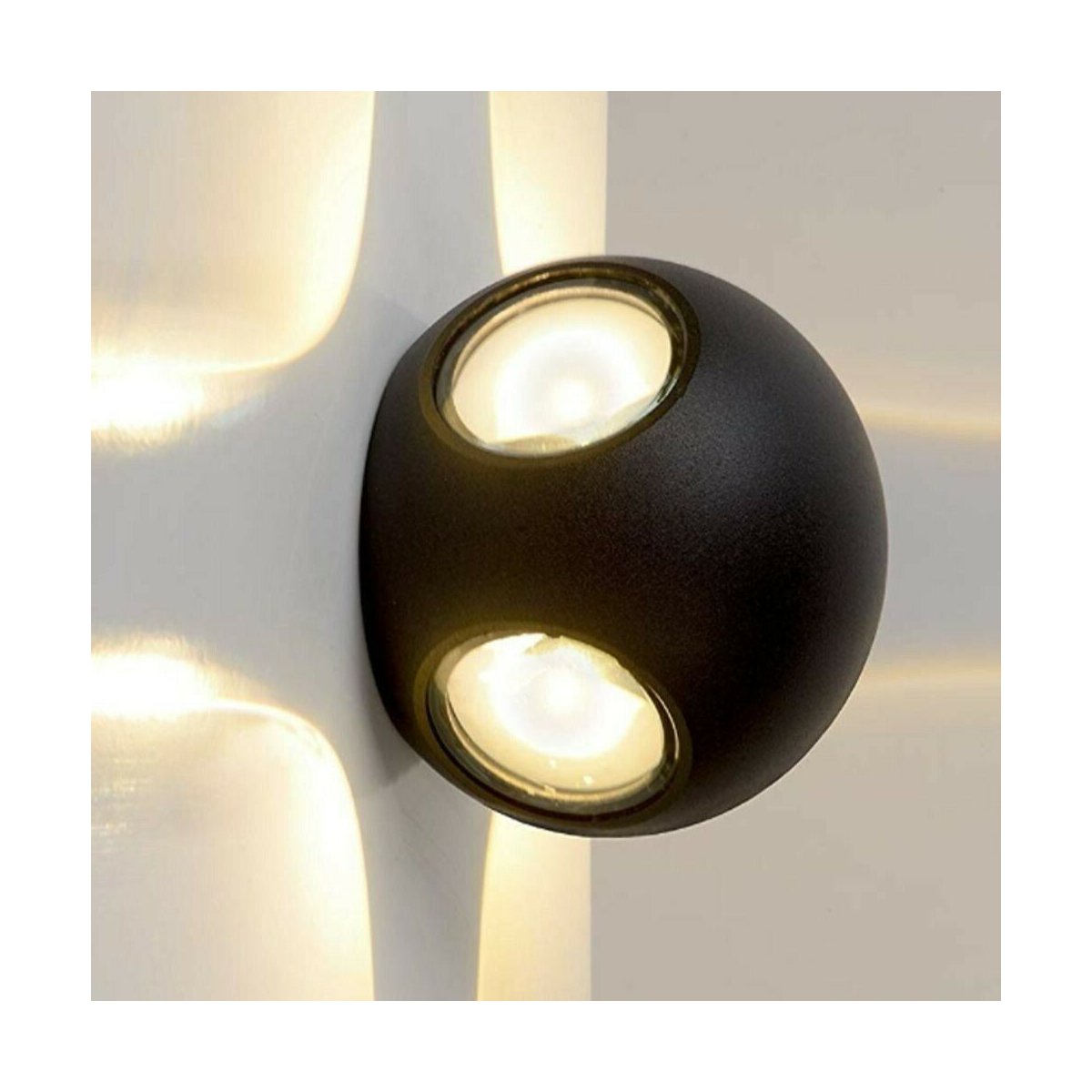 LED Wandleuchte Außen Spot Effektstrahler Round Wandlampe Fassadebele | Wandleuchten