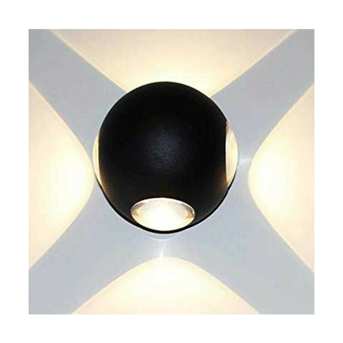 Wandleuchte LED Fassadebele Wandlampe Spot Round Außen Effektstrahler