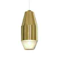 KDLN Yuma Designer-Pendelleuchte Messing Opalglas...